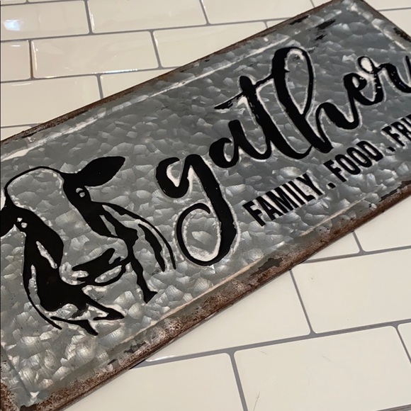 Farmhouse cow metal sign - Picture 2 of 2